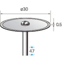 ナカニシ ナカニシ 電着ダイヤモンドディスク φ30×0.5×軸φ3 #200