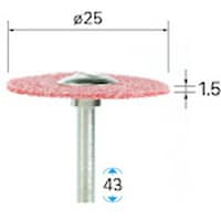 ナカニシ ナカニシ フレキシサンダー 5本入 φ25×1.5×軸φ3 #120