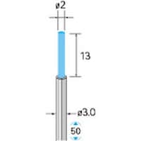 ナカニシ ナカニシ セラミックファイバーブラシ エンド型 φ2×13×軸φ3 粗仕上用