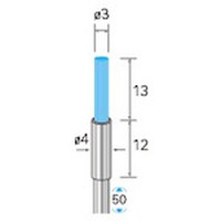 ナカニシ ナカニシ セラミックファイバーブラシ エンド型 φ3×13×軸φ3 粗仕上用