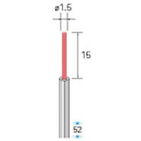 ナカニシ ナカニシ セラミックファイバーブラシ エンド型 φ1.5×15×軸φ3 中仕上用