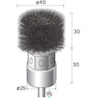 ナカニシ ナカニシ ステンレスブラシ 角 φ40×30×軸φ6 線φ0.3