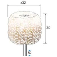 ナカニシ ナカニシ 綿糸バフ 特厚 3本入 φ32×30×軸φ3