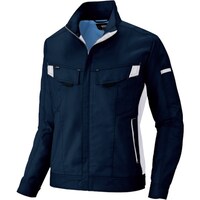 アイトス アイトス ムービンカット 長袖ブルゾン(男女兼用)AZ6801 ネイビー×シルバーグレー M