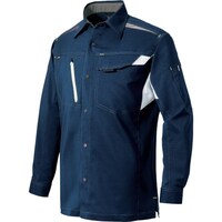 アイトス アイトス 長袖シャツストレッチ裏綿(サマーライトフィックス) ネイビーM AZ2535008M 1着