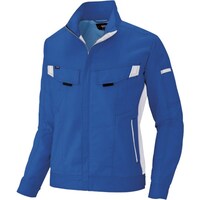 アイトス アイトス ムービンカット 長袖ブルゾン(男女兼用)AZ6801 サックス×シルバーグレー M AZ6801006M 1着