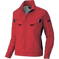 アイトス アイトス ムービンカット 長袖ブルゾン(男女兼用)AZ6801 レッド×チャコール M AZ6801009M 1着