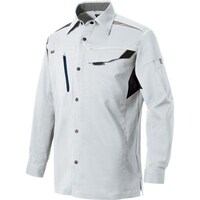アイトス アイトス 長袖シャツストレッチ裏綿(サマーライトフィックス) シルバーグレー3L AZ25350033L 1着