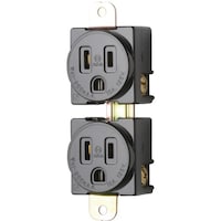 明工社 明工 2連形接地埋込コンセント P:88 M4 機器用15A 125V ME2860T25 1個