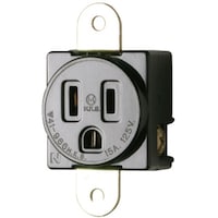 明工社 明工 接地埋込コンセント P:60.5 M4 機器用15A 125V