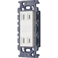 明工社 明工 MLダブルコンセント(カセット) ML1226WC 1個