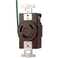 明工社 明工 接地2P 30A 引掛埋込コンセント(接地リード線付)(チョコ) (L630R 準拠) MH2878C1 1個