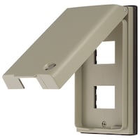 明工社 明工 MLキー付防滴プレート2コ用 ML1682K 1個