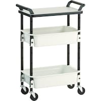 トラスコ中山 TRUSCO ツールワゴンロイヤル天板付589×320×856深2 ホワイト TWR402TW 1台