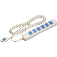 明工社 明工 スパコンタップ(6コ口)ランプ付 コード3mマグネット付(白)