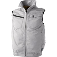 CUC CHUSAN WZ ワンウォッシュコットン・ベスト アッシュ・グレー F