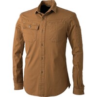 CUC CHUSAN ドビースリムストレッチ・長袖シャツ D・カーキ L