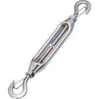 水本 水本 ステンレス 枠式ターンバックル外れ止め付(フック&フック) 捻子径5分