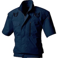 村上被服 HOOH 快適ウェア フルハーネス対応半袖ブルゾン L ネイビー