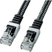 サンワサプライ SANWA カテゴリ6AメッシュフラットLANケー