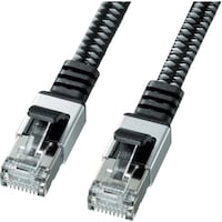 サンワサプライ SANWA カテゴリ6AメッシュフラットLANケーブル