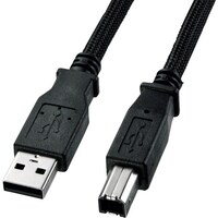 サンワサプライ SANWA ナイロンメッシュUSB2.0ケーブル KU20NM20K2 1本