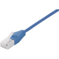バッファロー BUFFALO Cat6 ツメの折れないLANケーブル スリム ストレート 1m ブルー