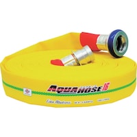 岩崎製作所 IWA 散水/消防用 1.6MPa 軽量ホース カラーアルバトロス アルミ製町野式金具付(アルミ加締) 01CALB6510AK 1本