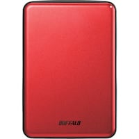 バッファロー BUFFALO USB3.1(Gen.1)対応 アルミ素材&薄型ポータブルHDD 2TB レッド
