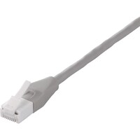 バッファロー BUFFALO ツメ折れないCat6 LANケーブル やわらか 1m ライトグレー