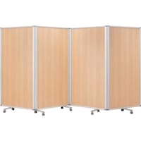 コマイ COMAI 4連スクリーン木目ナチュラルワイド W3600 × H1800 TP41809BNNNWW 1台