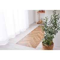 HAGIHARA 萩原 抗ウィルス・抗菌・防カビ機能付き 水拭きできるクッションフロア ヘリンボン 450×2400×2 700040043 1枚