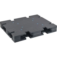 日本プラパレット NPC プラスチックパレットZFR117094 両面四方差し グレー ZFR117094 1枚