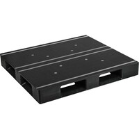 日本プラパレット NPC プラスチックパレットAZFD1211FERR 片面四方差し 黒 AZFD1211FERR 1枚