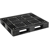 日本プラパレット NPC プラスチックパレットFA1110RR 片面四方差し 黒 FA1110RR 1枚