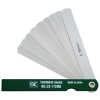 新潟精機 SK スキマゲージ シクネスゲージ 172MB カラースリーブタイプ 緑