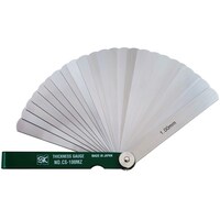 新潟精機 SK スキマゲージ シクネスゲージ 100MZ カラースリーブタイプ 緑