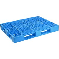 日本プラパレット NPC プラスチックパレットLA1411 片面四方差し ブルー LA1411 1枚