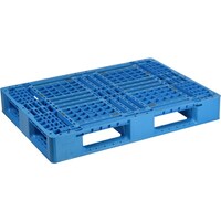 日本プラパレット NPC プラスチックパレットLA1108 片面四方差し ブルー LA1108 1枚