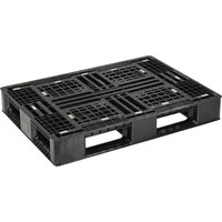 日本プラパレット NPC プラスチックパレットFA1108RR 片面四方差し 黒 FA1108RR 1枚