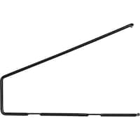 和気産業 WAKI ギザギザ棚受 黒 2枚用 KAB22 1個