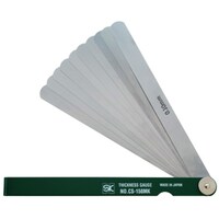 新潟精機 SK スキマゲージ シクネスゲージ 150MK カラースリーブタイプ 緑 CS150MKGR 1個