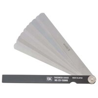 新潟精機 SK スキマゲージ シクネスゲージ 150MK カラースリーブタイプ 黒 CS150MKBK 1個