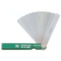 新潟精機 SK スキマゲージ シクネスゲージ 100MT カラースリーブタイプ 緑 CS100MTGR 1個