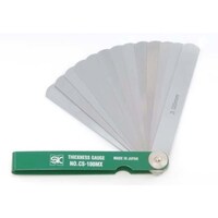 新潟精機 SK スキマゲージ シクネスゲージ 100MX カラースリーブタイプ 緑 CS100MXGR 1個