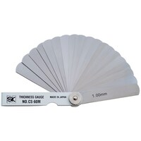 新潟精機 SK スキマゲージ シクネスゲージ 60M カラースリーブタイプ 白 CS60MWH 1個