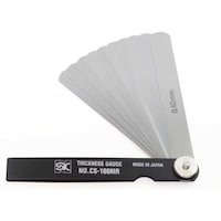 新潟精機 SK スキマゲージ シクネスゲージ 100MR カラースリーブタイプ 黒 CS100MRBK 1個