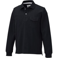 クロダルマ クロダルマ 長袖ポロシャツ ブラック 3L