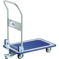 トラスコ中山 TRUSCO プレス製台車 折りたたみ式 740X460 ストッパー付 150FNS 1台