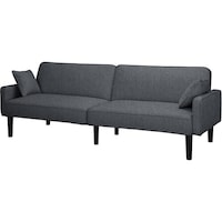 アイリスオーヤマ IRIS 101991 3人掛けリクライニングソファベッド ダークグレー RSB3SDH 1台